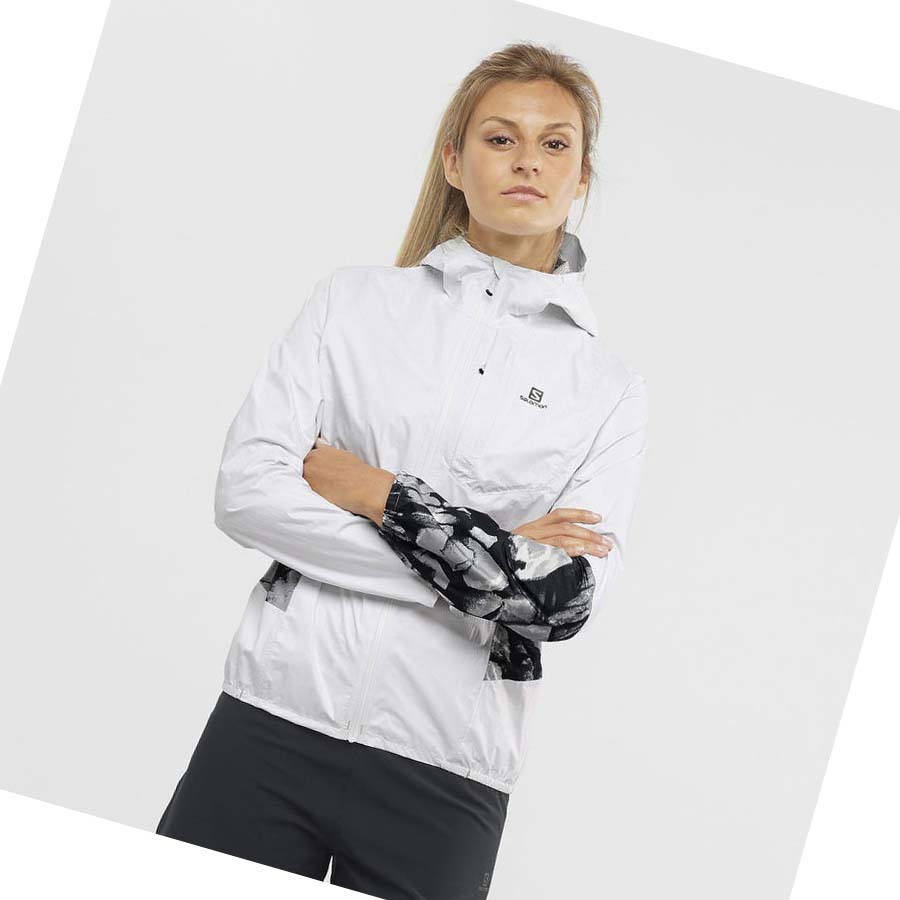 Chaquetas Salomon BONATTI WATERPROOF Mujer Blancos | MX 2473QMA